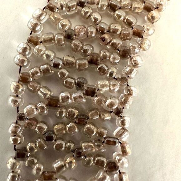 Beaded collar stone choker necklace - Picture 5 of 11